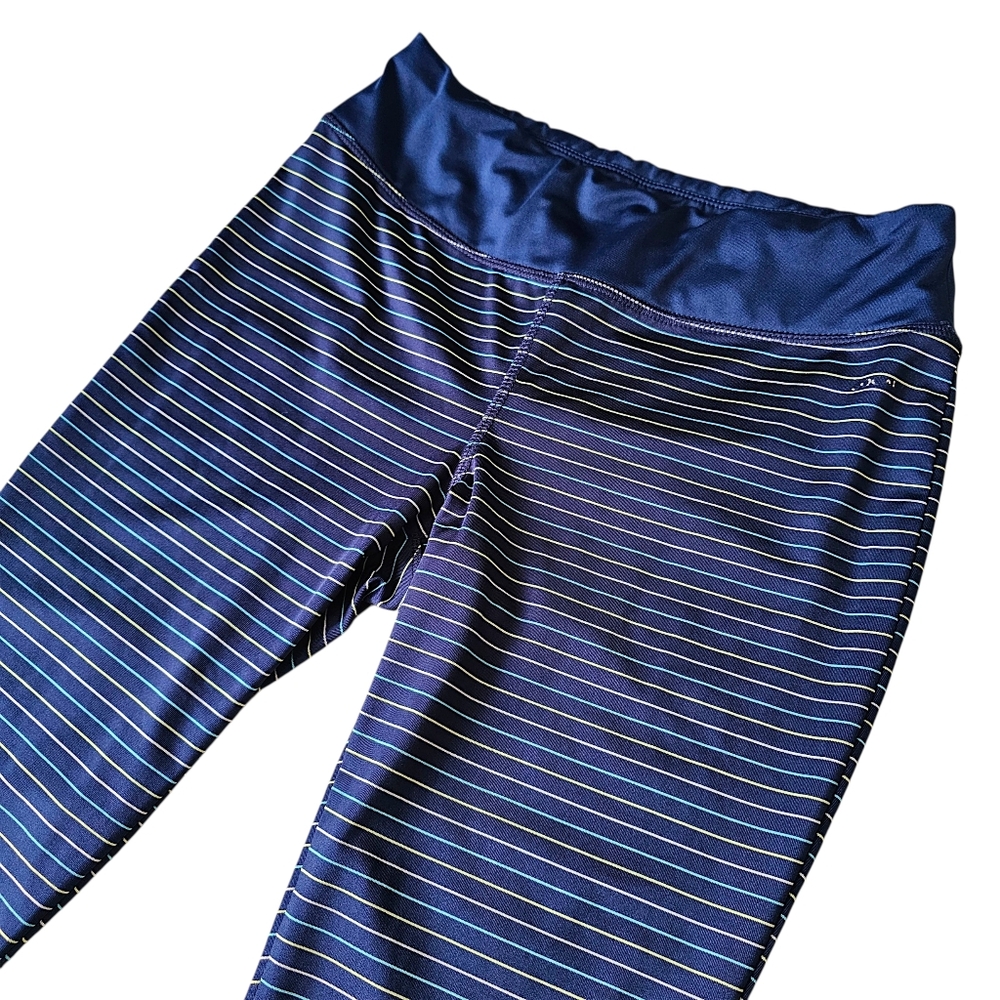Jockey Women's Striped Cutout Capri Active Leggings - Size M - Picture 6 of 10